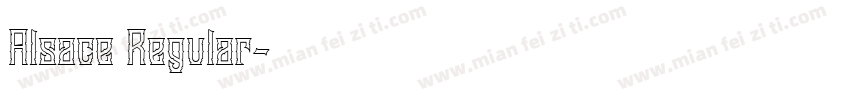 Alsace Regular字体转换